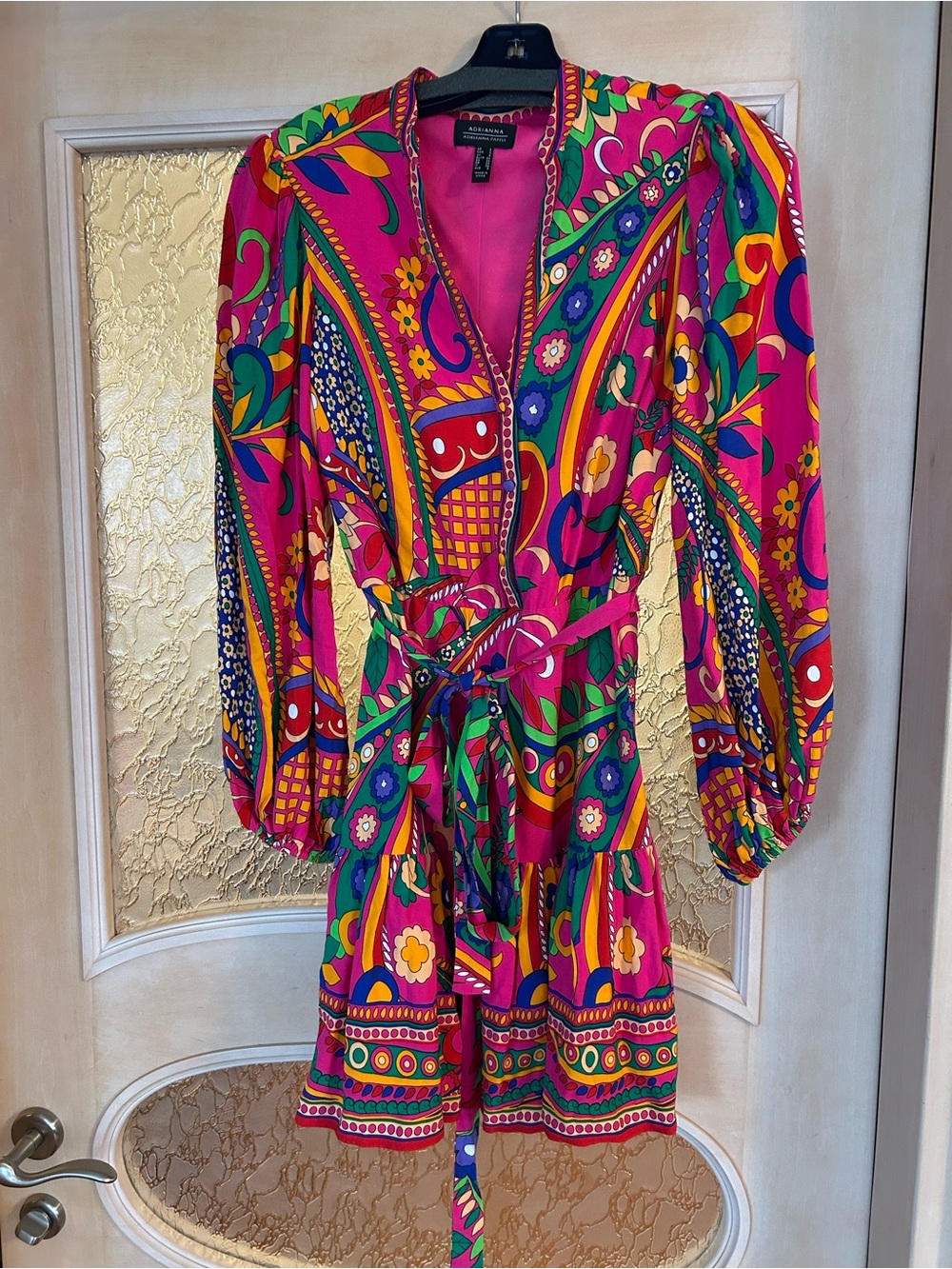 Adrianna Papell colorful dress (2)